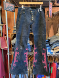 *INCREDIBLE* True Vintage 1970s Suede Bell Bottom Pants, 31 x 34