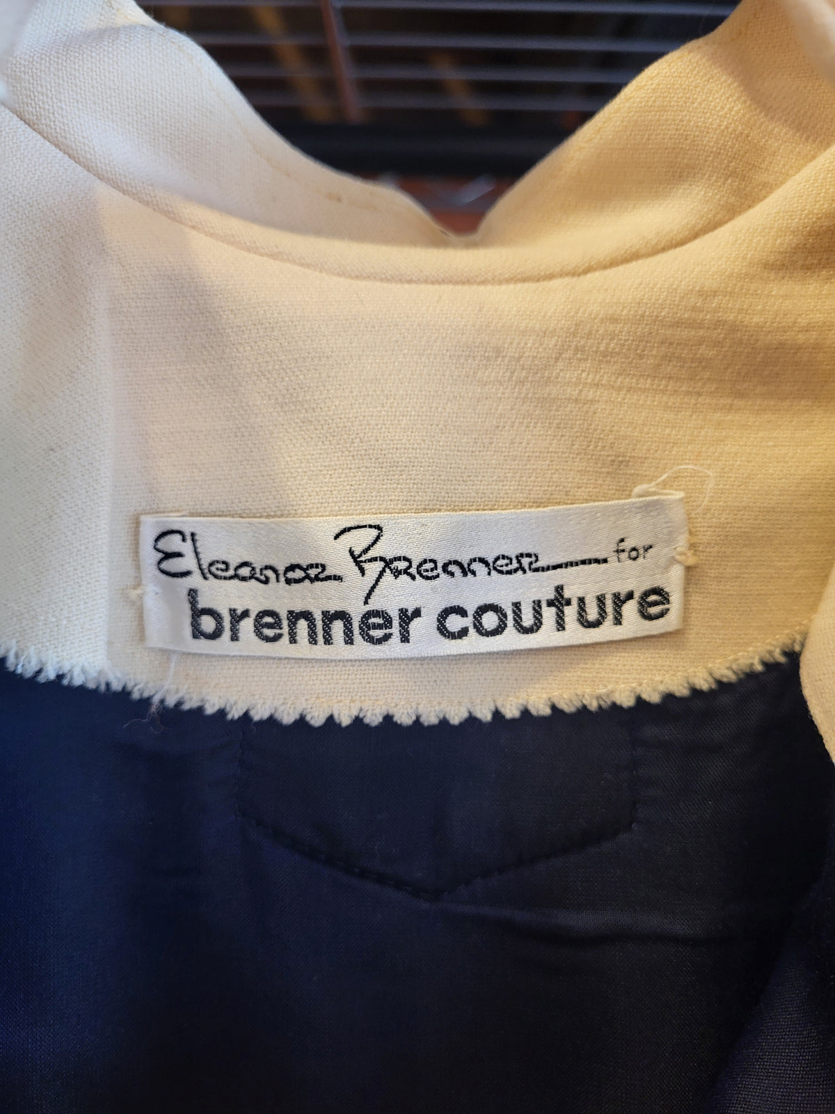 1960s Eleanor Brenner for Brenner Couture Wool Knit Mod A-Line Dress